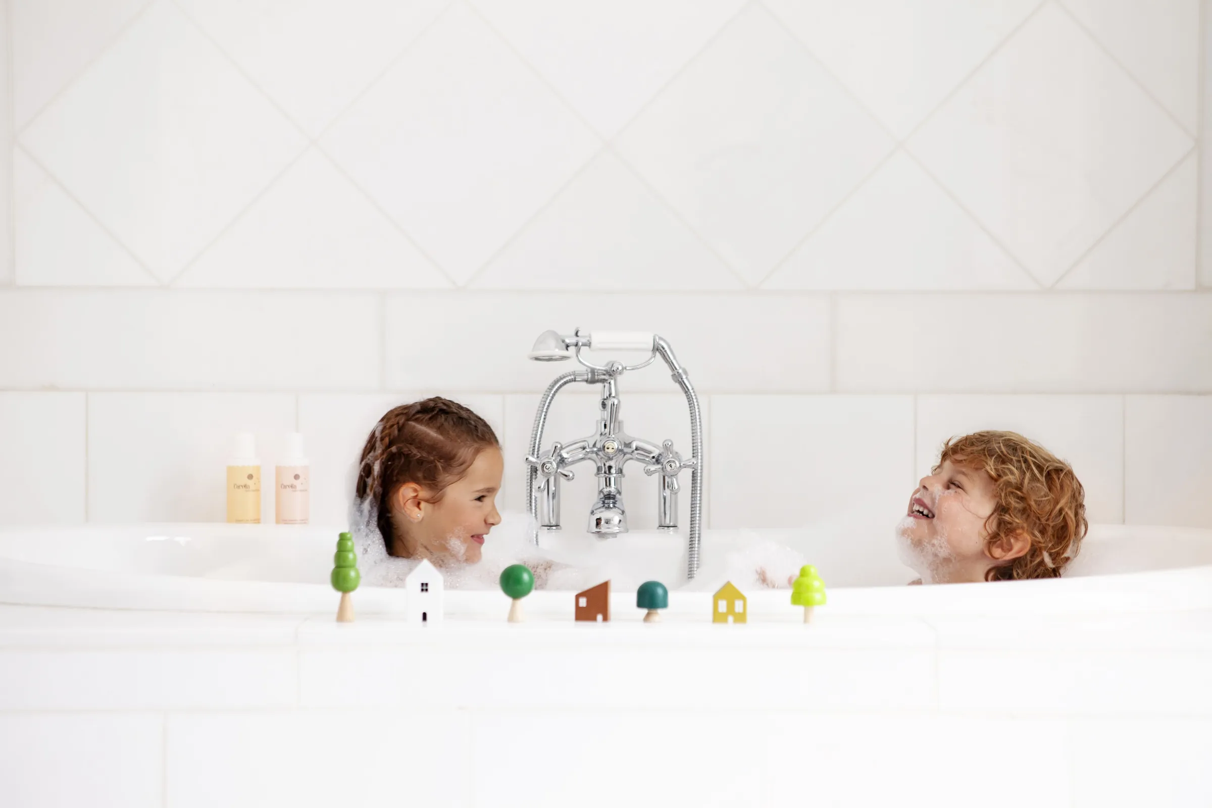 Carelia brand imagery: Natural skincare for babies and children, created for gentle daily routines and sensitive skin.